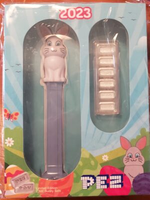 2023 PAMP Bunny Pez Dispenser & Silver Wafers 30 Grams - Limited Edition