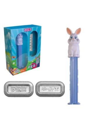 2023 PAMP Bunny Pez Dispenser & Silver Wafers 30 Grams - Limited Edition - Image 2