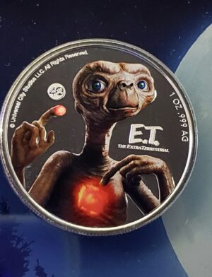 1oz Silver E.T. with UV Glow