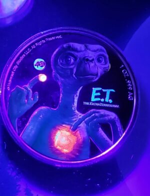 1oz Silver E.T. with UV Glow - Image 2