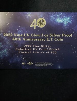 1oz Silver E.T. with UV Glow - Image 4