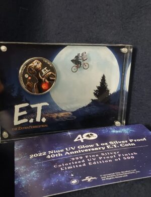 1oz Silver E.T. with UV Glow - Image 6