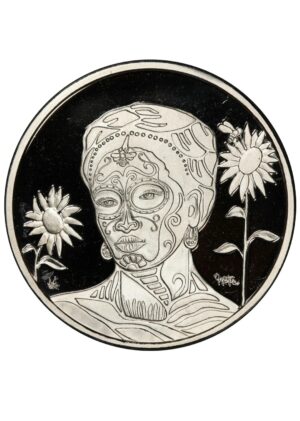 2022 Viva La Vida Queen Bee Frida Kahlo 1 oz .999 Silver Round