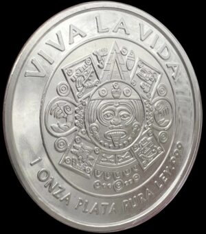 2022 Viva La Vida Day of the Dead Mariposa Monarca 1 oz .999 Silver Round - Image 5