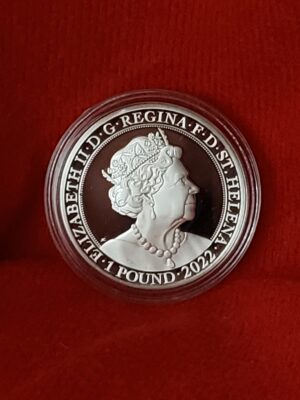 1oz silver £1 HM Queen Elizabeth Platinum Jubilee  1952-2002