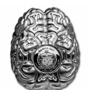 2023 Samoa "The Brain" 2oz Silver Proof-like 3D Shaped Coin - Image 2