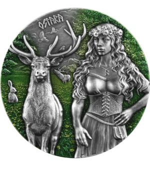 2023 Valkyries Ostara 2oz 10 Mark Silver Coin & Trading Card - Image 15