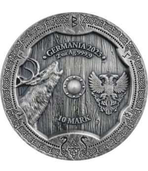 2023 Valkyries Ostara 2oz 10 Mark Silver Coin & Trading Card - Image 14