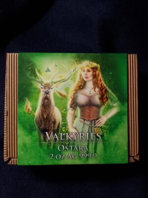 2023 Valkyries Ostara 2oz 10 Mark Silver Coin & Trading Card - Image 10