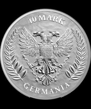 2022 2oz Silver BU Germania 10 Mark - Image 2