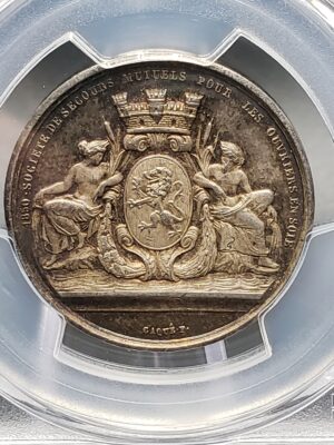 1850 PCGS MS63 FRANCE JETON- Silk Workers Corne